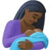 🤱🏿 breast-feeding: dark skin tone display on Facebook